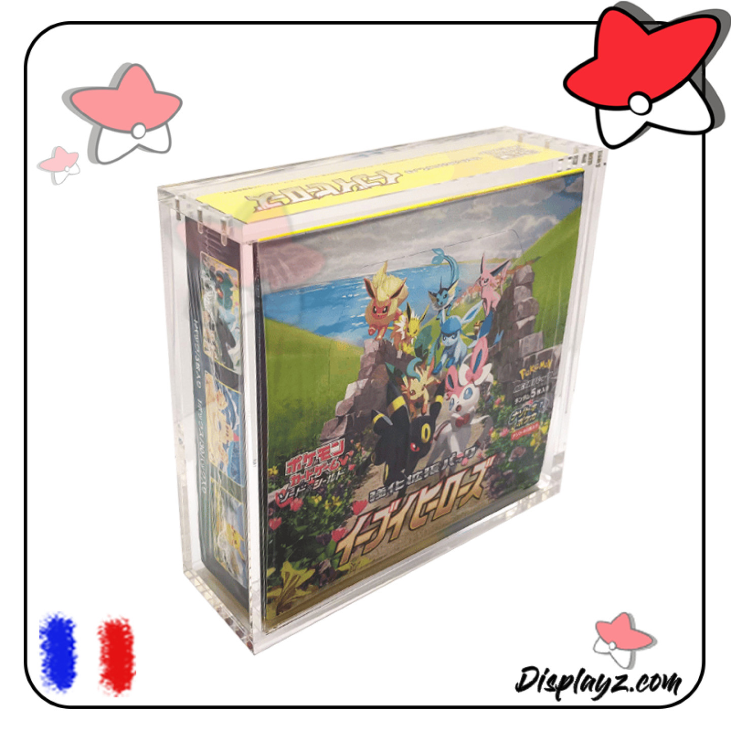 Protection plexi aimantée pour Display Pokémon Japonais - Anti UV