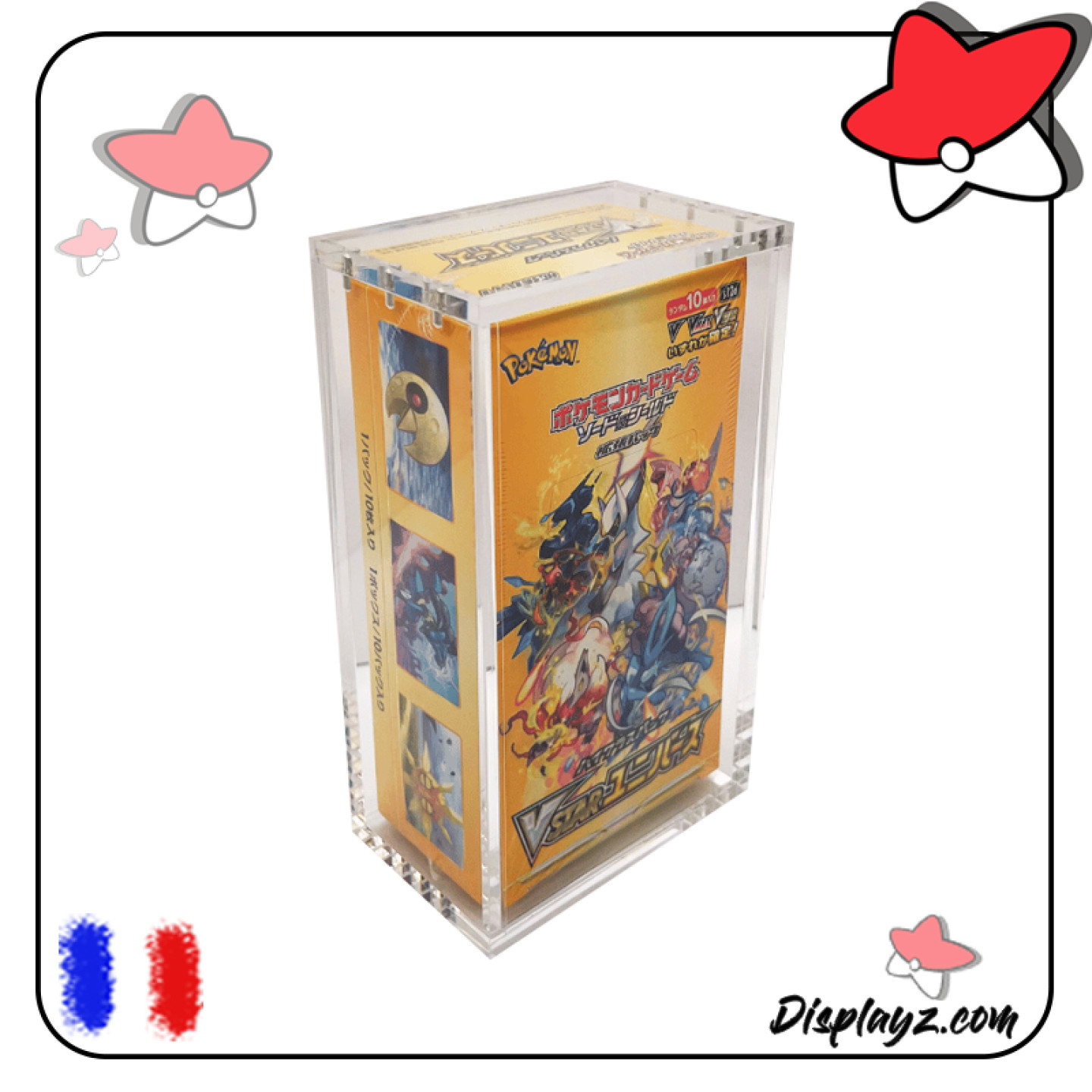 Protection plexi aimantée pour petit Display Pokémon Japonais - Anti UV