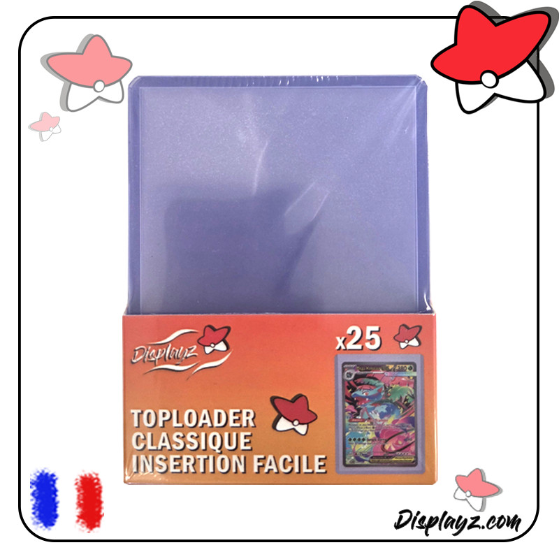 Paquet de 25 Toploader Displayz Pokémon One Piece Magic etc...