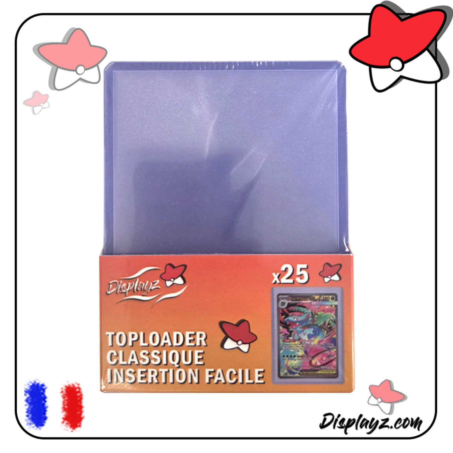Paquet de 25 Toploader Displayz Pokémon One Piece Magic etc...