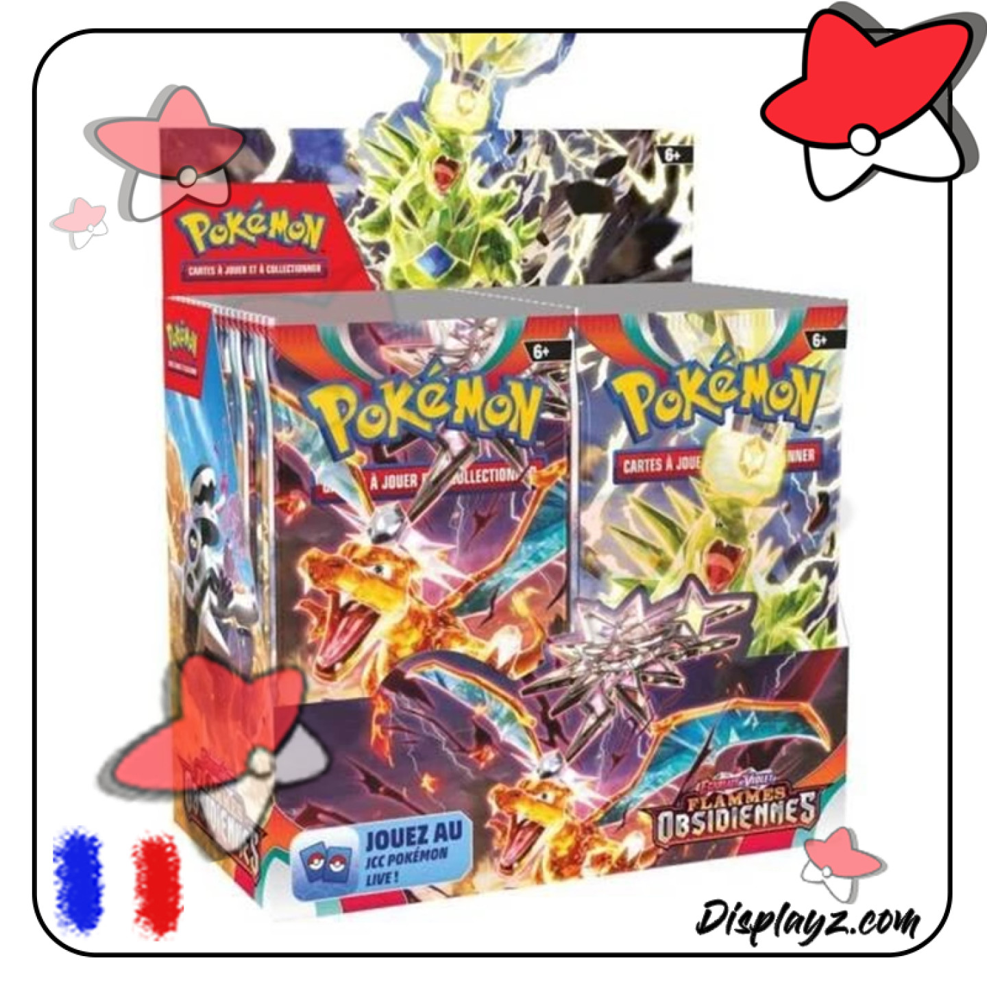DISPLAY POKÉMON EV3 FLAMMES OBSIDIENNES NEUF SCELLÉ VÉRIFIÉ